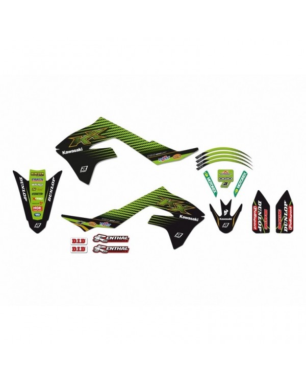 Kit Adhesivos Blackbird Team 19 Kawasaki KX 450 F 19-21 KX250F 21
