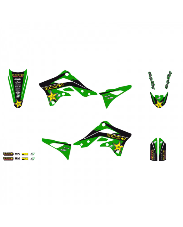 Kit Adhesivos Blackbird Rockstar Energy Kawasaki KX 450 F 12-15