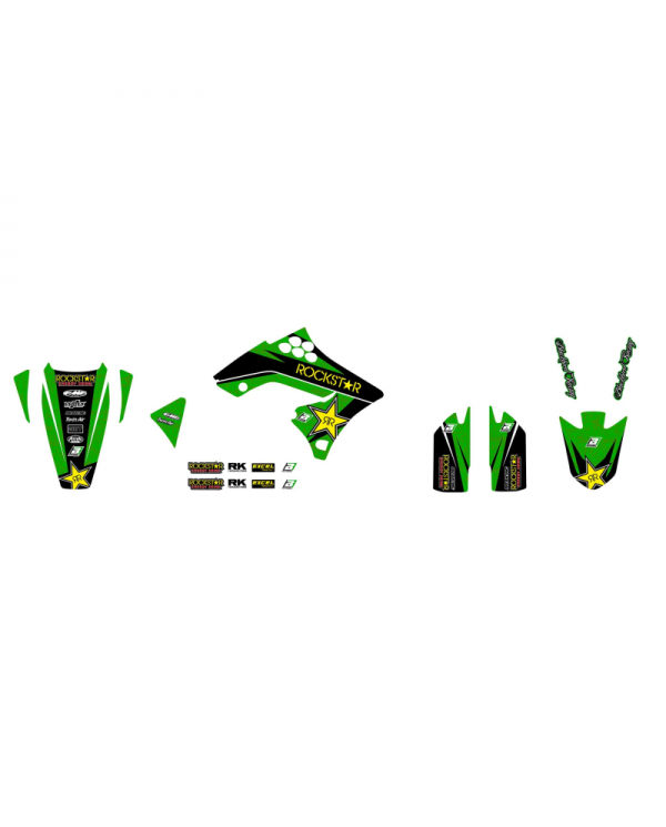 Kit Adhesivos Blackbird Rockstar Energy Kawasaki KX 250F 09-12
