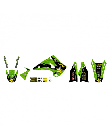 Kit Adhesivos Blackbird Rockstar Energy Kawasaki KX 125/250 03-08