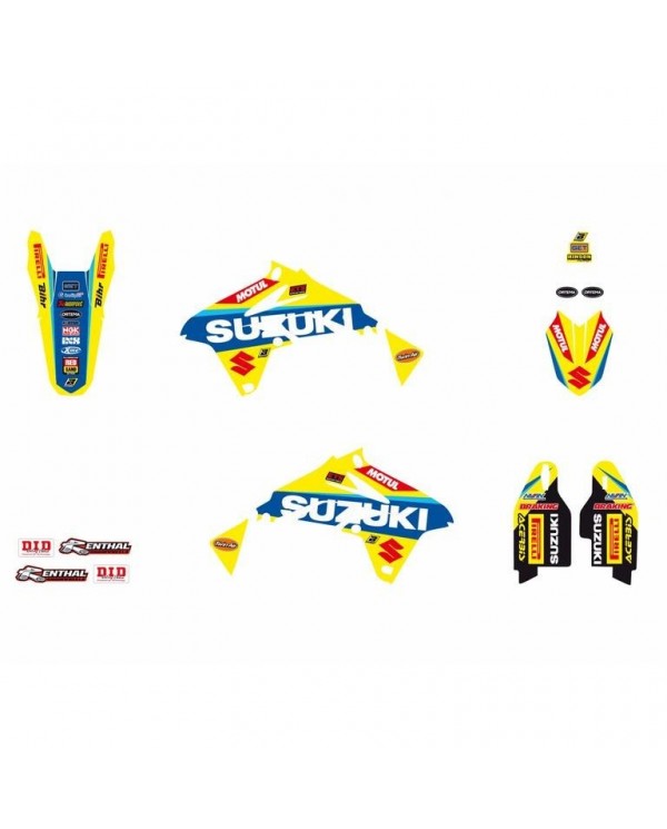 Kit Adhesivos Blackbird Réplica Team World MX2 Suzuki RMZ 450 08-17