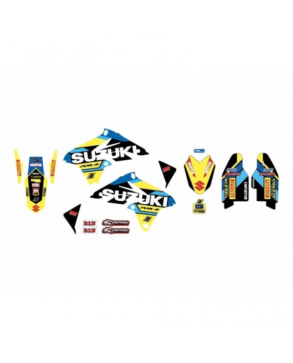Kit Adhesivos Blackbird Réplica Team Restyle Suzuki RMZ 250 10-18