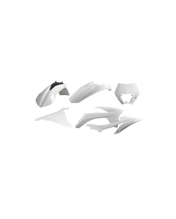 KIT DE PLASTICOS POLISPORT KTM EXC / EXC-F (2012-2013) BLANCO