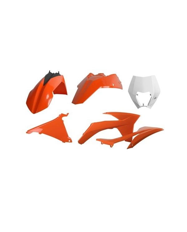 FULL KIT DE PLASTICOS POLISPORT KTM EXC / EXC-F (2012-2013) COLOR ORIGINAL