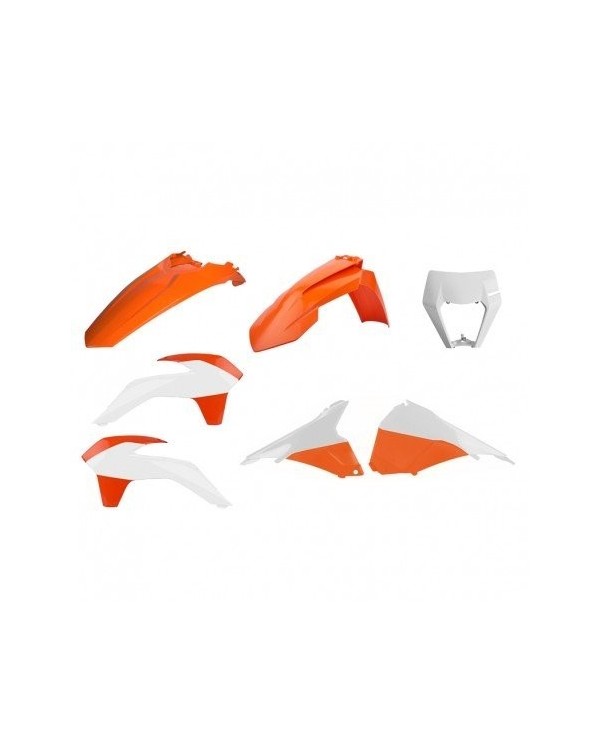 KIT RESTYLING KTM EXC/EXC-F (14-16) + GUARDABARROS DELANTERO + PORTAFAROS (17-19) OEM 15