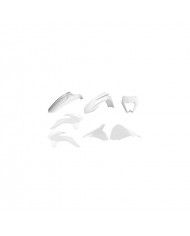 KIT RESTYLING KTM EXC/EXC-F (14-16) + GUARDABARROS DELANTERO + PORTAFAROS (17-19) Blanco