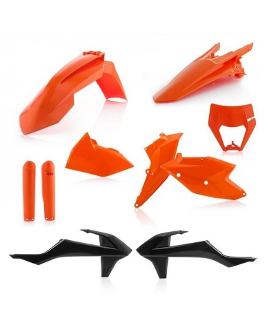 FULL KIT DE PLASTICOS POLISPORT KTM EXC / EXC-F (2017-2019) COLOR ORIGINAL