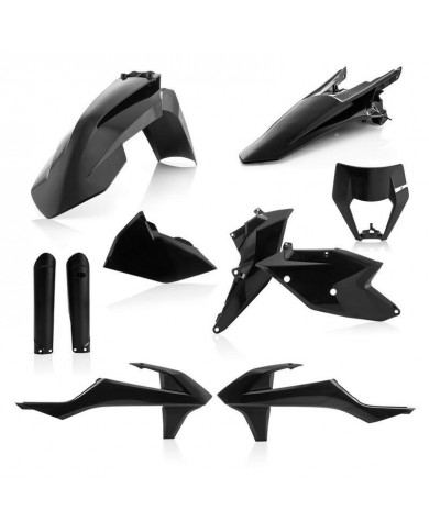 Full Kit Plásticos Polisport KTM EXC/EXC-F 17-19 Negro