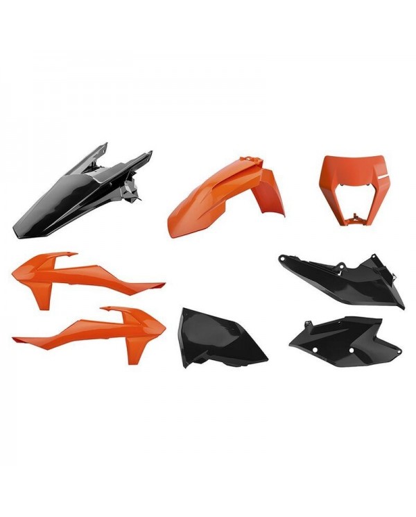 Full Kit Plásticos Polisport KTM EXC/EXC-F 17-19 Naranja 16