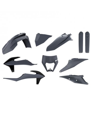 Full Kit Plásticos Polisport KTM EXC/EXC-F 20-23 Gris