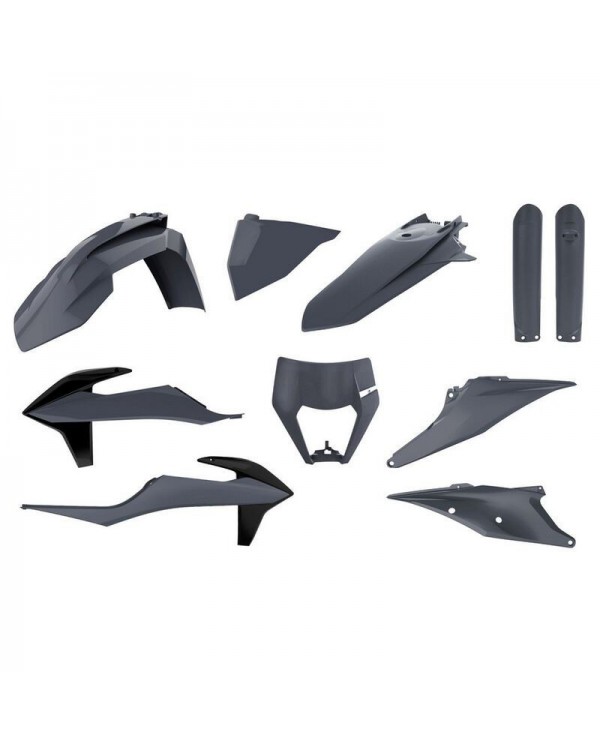 Full Kit Plásticos Polisport KTM EXC/EXC-F 20-23 Gris
