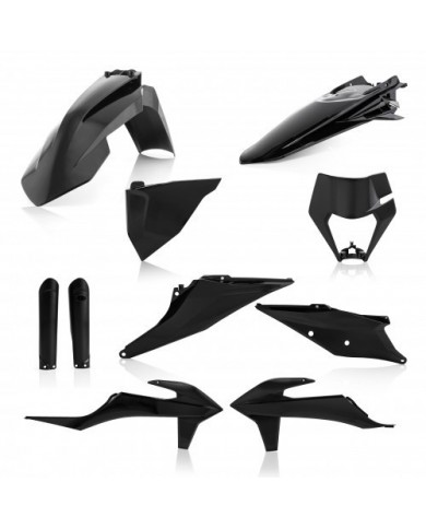 Full Kit Plásticos Polisport KTM EXC/EXC-F 20-23 Negro