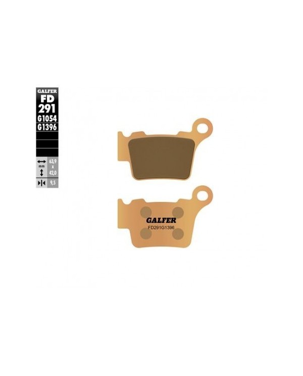 PASTILLAS DE FRENO TRASERAS GALFER GAS GAS EC 200/250/300 99-00
