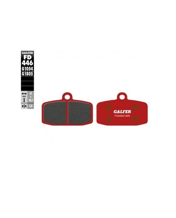 PASTILLAS DE FRENO GALFER DELANTERA  TRIAL GAS GAS TXT PRO RACING 125/250/280(2012-2013)