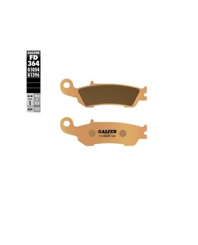 Pastillas De Freno Galfer Delanteras Yamaha YZ 125/250 08-20 YZ 250 F 07-17 YZ 450 F 08-17