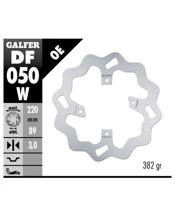 DISCO DE FRENO GALFER DELANTERO HONDA CR85R 03-19 CR 80 97-02 CRF 150 R 07-19