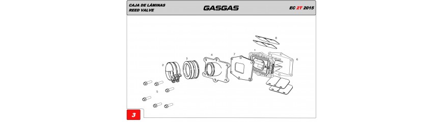 CAJA DE LÁMINAS GAS GAS EC300R 2015